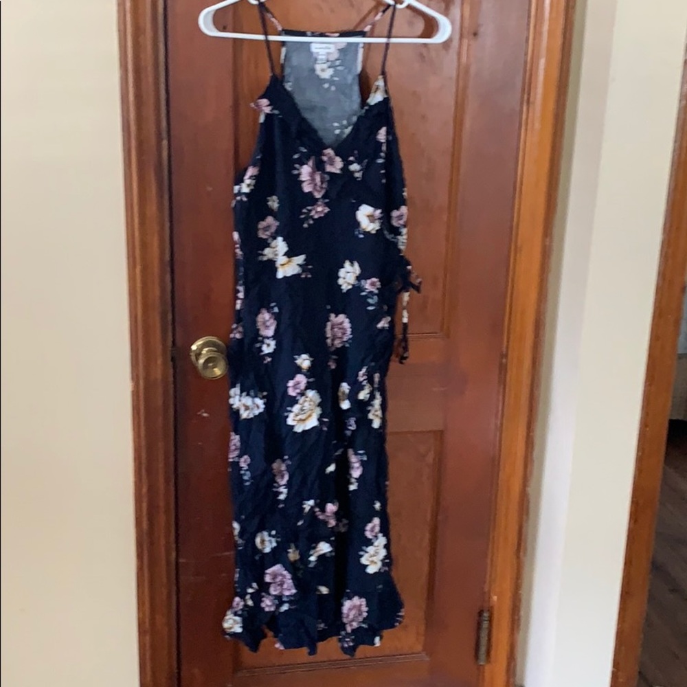 Francesca’s maxi wrap dress